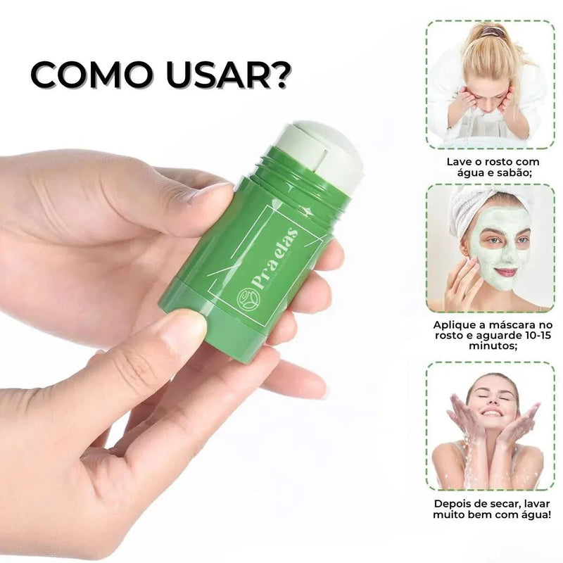 Máscara Facial de Limpeza Profunda e Removedora de Cravos 🌿