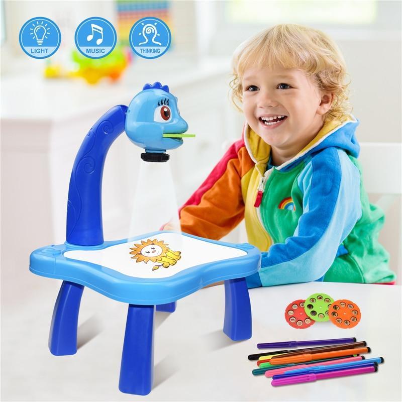 Mesa de desenhos Interativos Infantil + 12 Canetas Hipoalérgicas