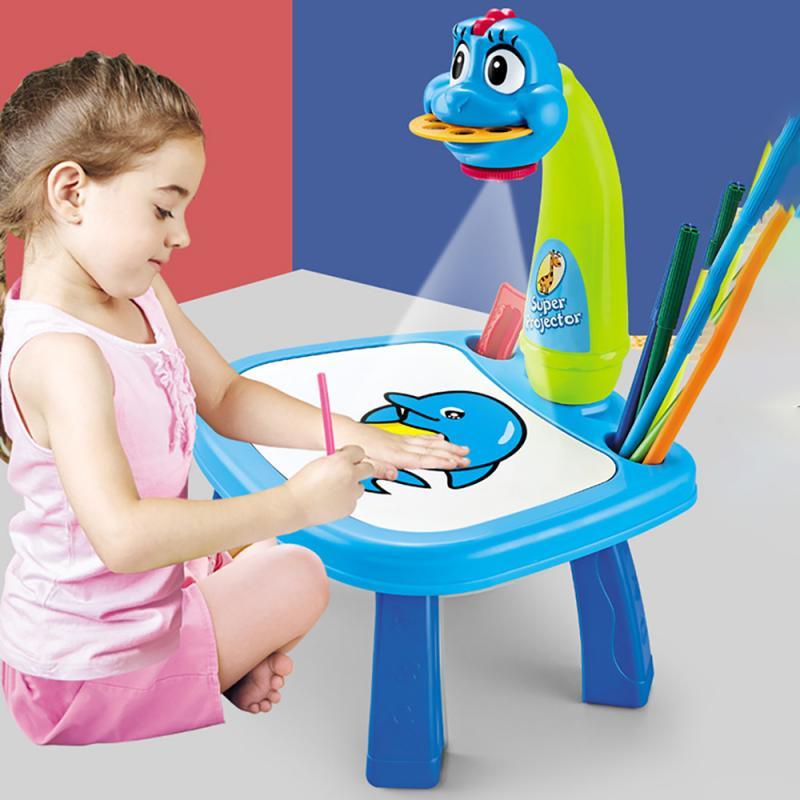 Mesa de desenhos Interativos Infantil + 12 Canetas Hipoalérgicas