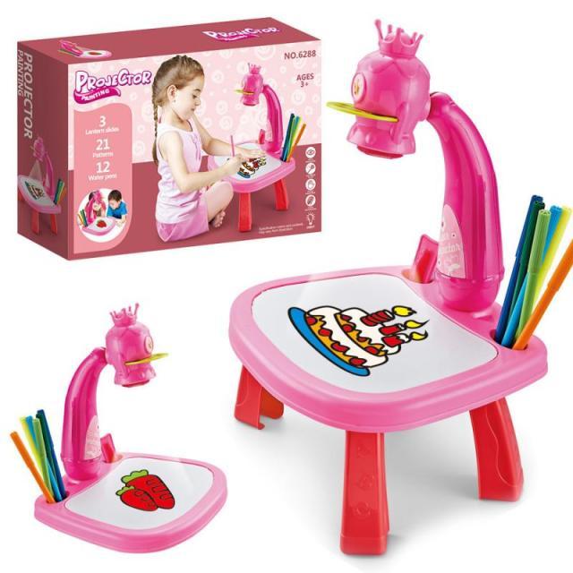 Mesa de desenhos Interativos Infantil + 12 Canetas Hipoalérgicas