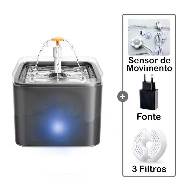 Fonte para Gatos com Sensor, Filtro 4 Camadas e LED