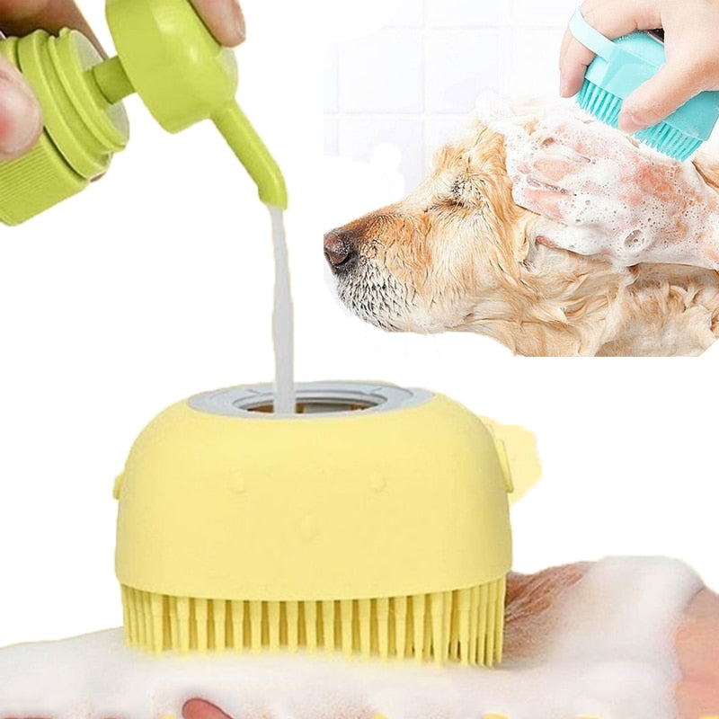 Escova de banho para Cachorros e Gatos - Soft Clean